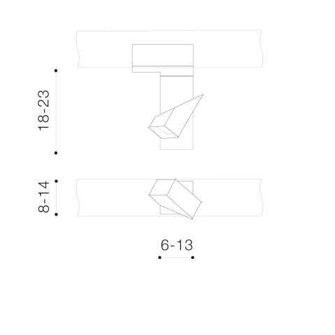 SANTOS SQUARE TRACK 3LINE WHITE Azzardo AZ3524 TRACK LAMP / Lampa sufitowa WHITE  2