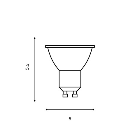 SMART LED 5W GU10 RGB WHITE Azzardo AZ3805 Żarówka WHITE 