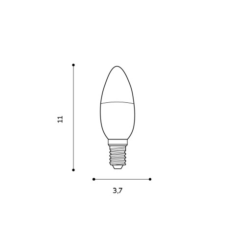 WIFI LED 5W CANDLE E14 Azzardo AZ3215 Żarówka WHITE  2