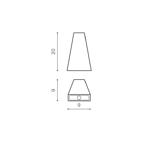 ZITA XL BK Azzardo AZ4150 Kinkiet BLACK  2