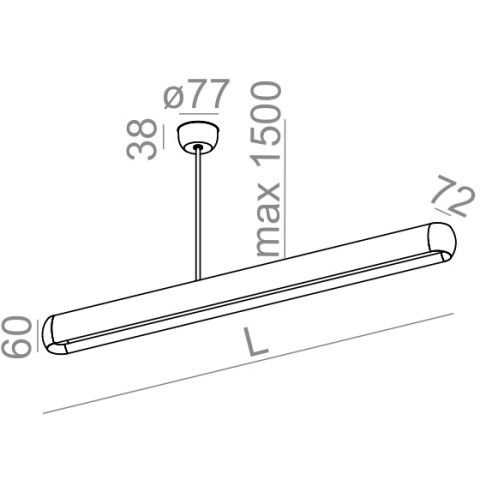equilibra BALANS 92 LED zwieszana AQForm - Lampa wisząca LED 50041