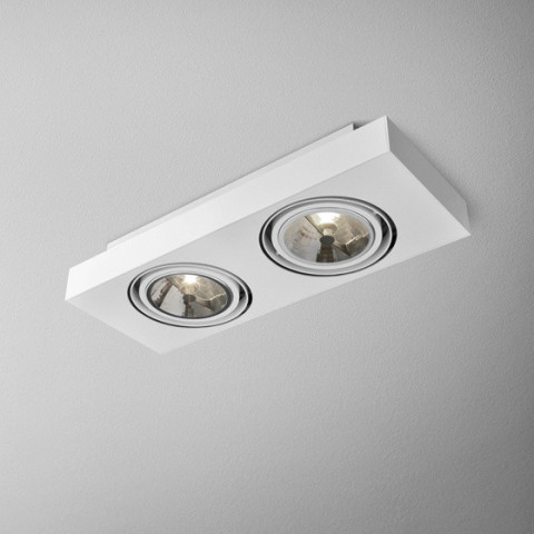SLEEK distance 111x2 natynkowy AQForm  - Lampa sufitowa kwadratowa Aqform 46613-0000-T8-00-13