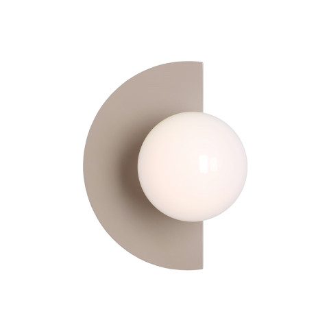 KINKIET LOOP BEIGE 1125C17 Aldex | lampa ścienna kolor beżowy, szklany klosz kula