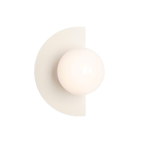 KINKIET LOOP CREAM 1125C9 Aldex | lampa ścienna kolor kremowy, szklany klosz kula