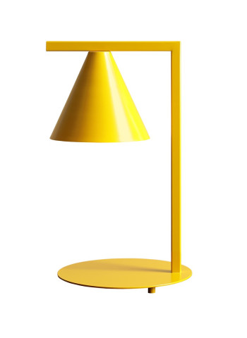 LAMPKA BIURKOWA FORM MUSTARD 1108B14 Aldex |lampa stołowa kolor musztardowy, metalowy klosz stożek