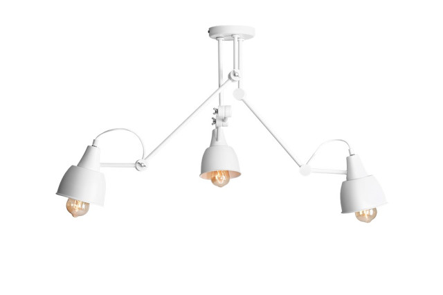 PLAFON AIDA 3 WHITE 814PL_E Aldex |lampa sufitowa regulowana kolor biały, metalowe klosze