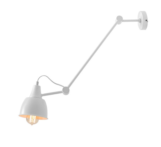 PLAFON AIDA WHITE 814PL_G Aldex |Kinkiet lampa sufitowa kolor biały, metalowy klosz