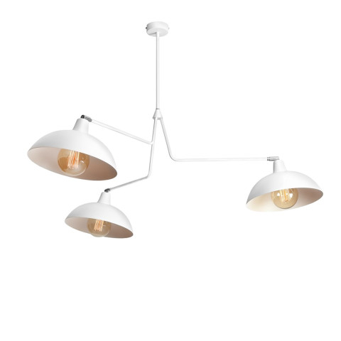 PLAFON ESPACE 3 WHITE 1036E Aldex |lampa sufitowa regulowana kolor biały, metalowe klosze