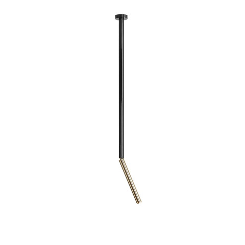 PLAFON STICK BLACK L żarówka w zestawie 1067PL_G1_L Aldex |lampa sufitowa regulowana kolor czarny, metalowa rurka