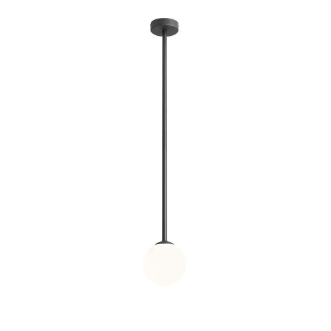 PLAFON PINNE LONG BLACK 1080PL_G1_L Aldex |lampa sufitowa kolor czarny, biały opalowy klosz