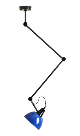 PLAFON AIDA GLOSS (COBALT) 1141PL_G3_25 Aldex |lampa sufitowa regulowana czarny, niebieski metalowy klosz