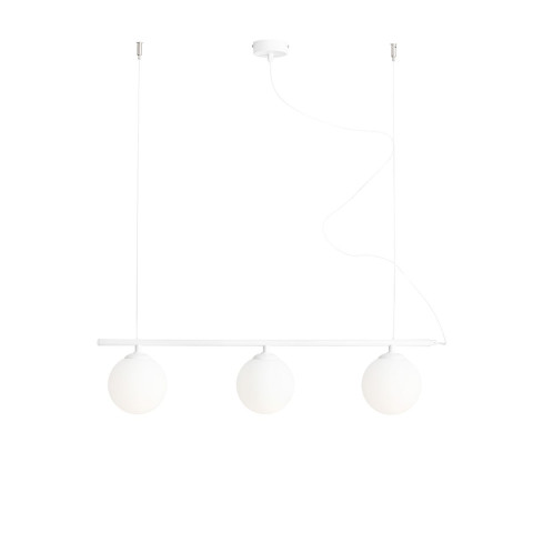 LAMPA WISZĄCĄ BERYL GLASS 3 WHITE 1006E Aldex |lampa wisząca kolor biały, białe opalowe klosze
