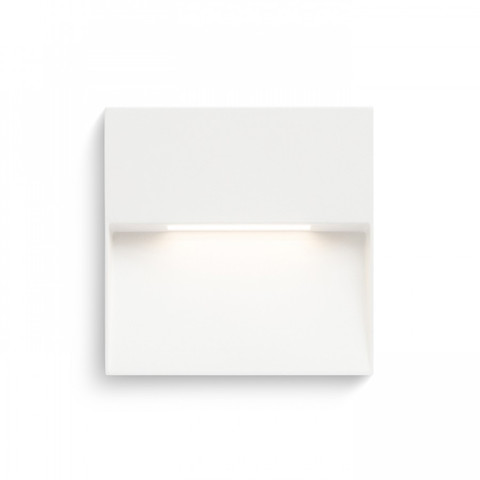 AQILA SQ ścienna biała 230V LED 6W IP54 3000K IP54 Rendl light studio - oprawa schodowa kwadratowa orientacyjna