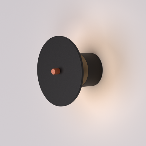 RA Mini 14 N TRIAC czarny miedziany Chors (4000K) - Design Kinkiet LED