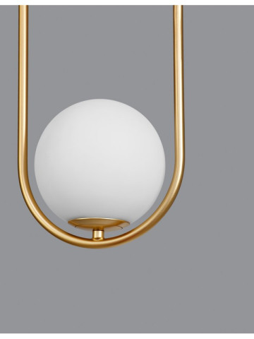 OBITAR 9988170 Nova Luce Lampa sufitowa złota biała kula 2