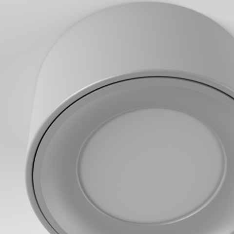Beep ON W TRIAC szary 2700K Chors - Lampa sufitowa szczelna LED IP65