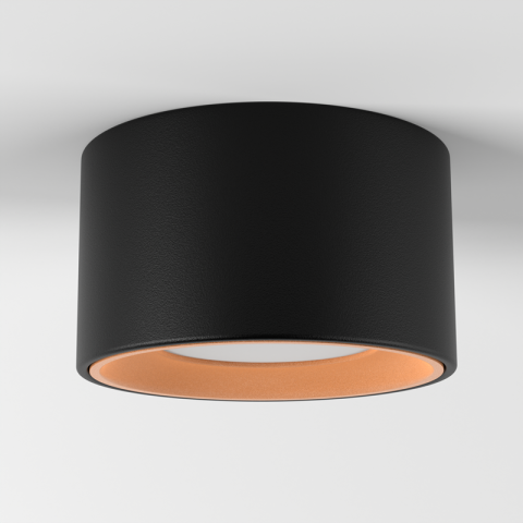 Beep ON W TRIAC czarny miedziany 2700K Chors - Lampa sufitowa szczelna LED IP65
