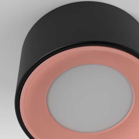 Beep ON W TRIAC czarny różowe złoto 2700K Chors - Lampa sufitowa szczelna LED IP65