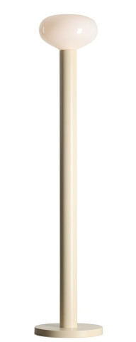LAMPA STOJĄCA FLO CREAM M (żarówki w zestawie) 7000A9_M Aldex |lampa podłogowa kolor kremowy, biały opalowy klosz