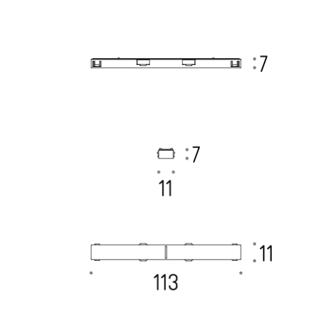 Microsystem - Łącznik elektryczny liniowy NT/WP 48V LABRA szynoprzewód niskonapięciowy 48V 2