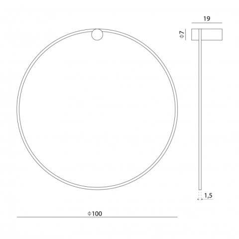 ECHO 100 Kinkiet / Plafon Ramko 66438 lampa owalna LED