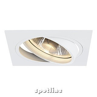 New Tria I ES111 downlight, kwadratowa biała matowa - Oprawa wpuszczana Spotline 113541 