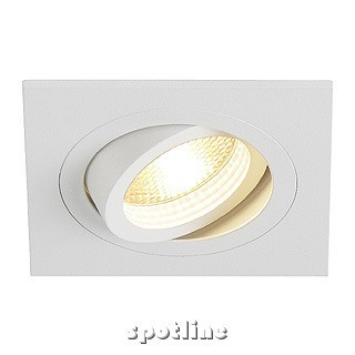 New Tria I GU10 downlight, kwadratowa, biała matowa - Oprawa wpuszczana Spotline 113511 