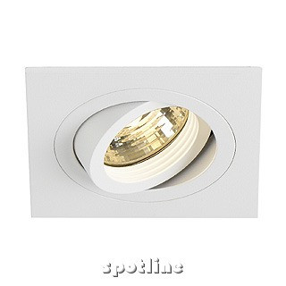 New Tria I GU10 downlight, kwadratowa, biała matowa - Oprawa wpuszczana Spotline 113511  2