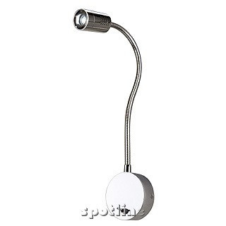 Dio flex plate z ciepłym białym LED, 1W, chrom  - Kinkiet do czytania LED z włącznikiem Spotline 146682 2