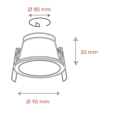 BPM 3029 LED oczko ledowe aluminium polerowane