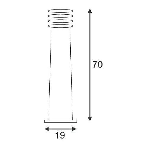 Lampa zewnętrzna Rusty 70 z żelaza -  Spotline  (229021)