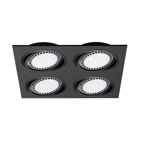 Zuma Line 20073-BK BOXY DL 4 SPOT CZARNY/BLACK OPRAWA WPUSZCZANA CZARNA KWADRAT 4 X ES111