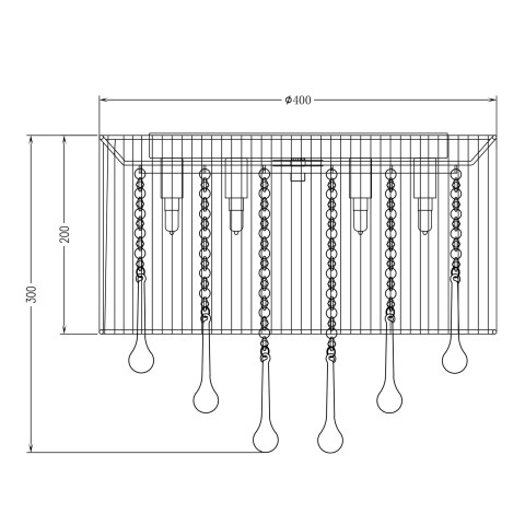 Zuma Line RLX92174-8B VERONA LAMPA SUFITOWA 2