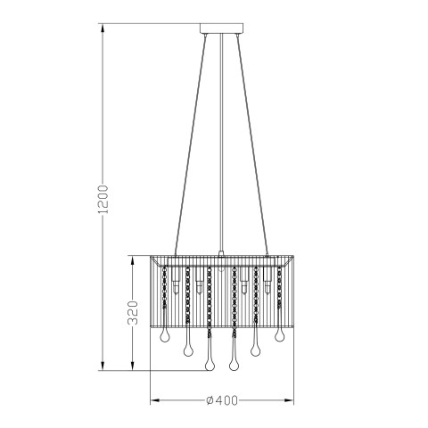 Zuma Line RLD92174-8A VERONA LAMPA WISZĄCA