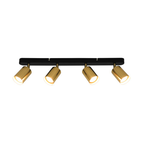 Zuma Line GU13013C-4B VILA SPOT CZARNY&ZŁOTY/BLACK&GOLD