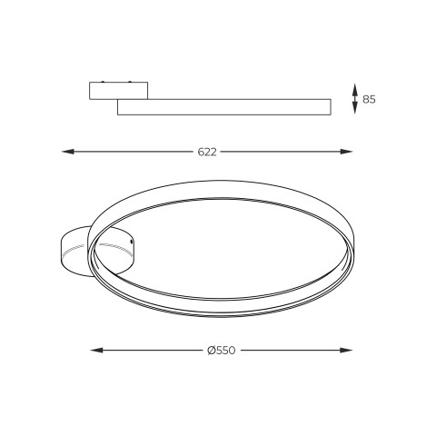 Zuma Line LA0770 CIRCLE LAMPA SUFITOWA 2