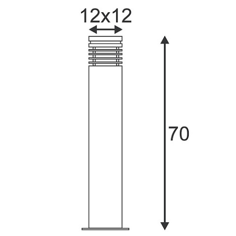 ARROCK GRANITE 70 floor lamp, granite, salt & pepper, E27, max. 15W -  Spotline  (231411) 2