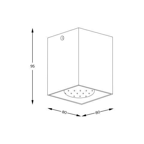 Zuma Line 50475-BK-N SQUARE SPOT 2