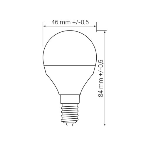 Zuma Line ORO-E14-G45-TOTO-8W-DW ŻARÓWKA 2
