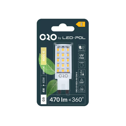 Zuma Line ORO-G9-SEDI-4W-DW-II ŻARÓWKA 2