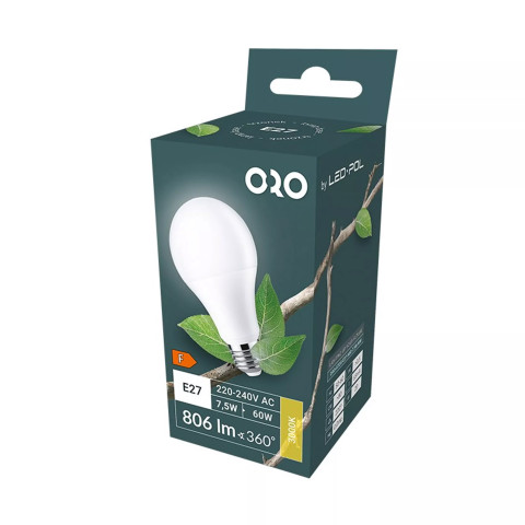Zuma Line ORO-ATOS-E27-A60-7,5W-WW ŻARÓWKA 2