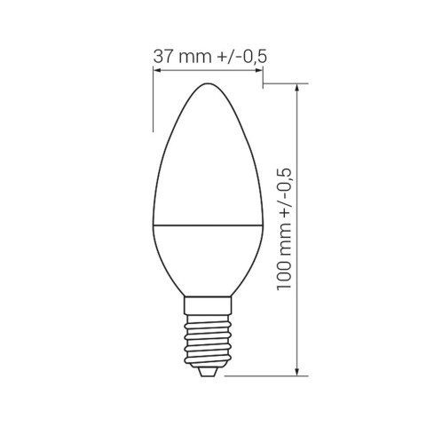Zuma Line ORO-E14-C37-TOTO-8W-WW ŻARÓWKA