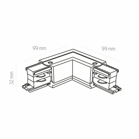 Zuma Line 8000 ŁĄCZNIK KĄTOWY TRÓJOBWODOWY BIAŁY