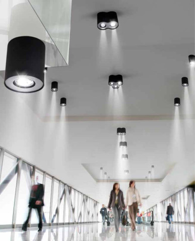 NEOS 1 BLACK / ALU -   Lampa sufitowa  Plafon Azzardo LW8021-L