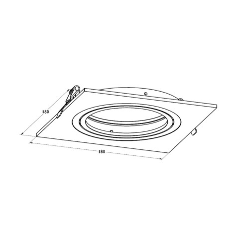 Zuma Line 20071-BK BOXY DL 1 SPOT CZARNY/BLACK