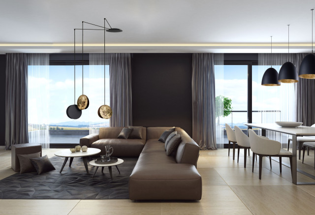 CAMELEON EGG M Nowodvorski 8607 - Kolor Czarny 2