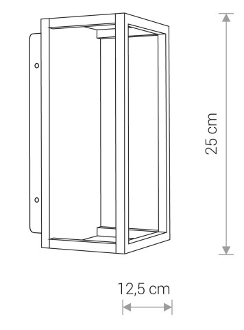 SYMMETRY LED Nowodvorski 8176 Typ natynkowy - Kolor Grafitowy 2