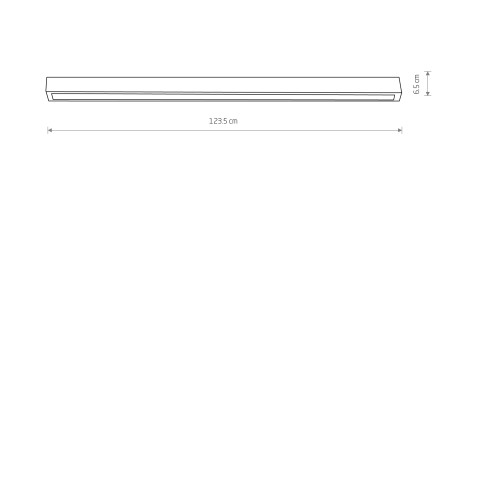 STRAIGHT CEILING LED L Nowodvorski 7551 Lampa liniowa - Kolor Grafitowy