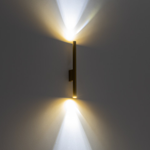 LASER WALL Nowodvorski 10562 Kinkiet - Kolor Satynowy złoty