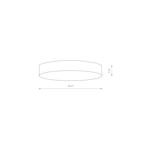LID ROUND LED 50W Nowodvorski 10410 Plafon - Kolor Czarny